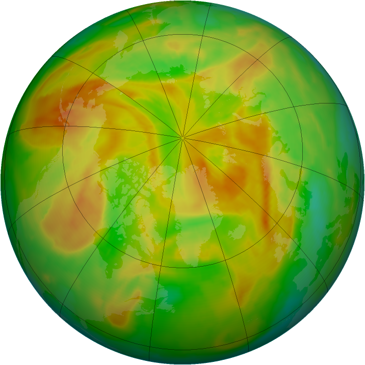 Arctic ozone map for 11 May 2012
